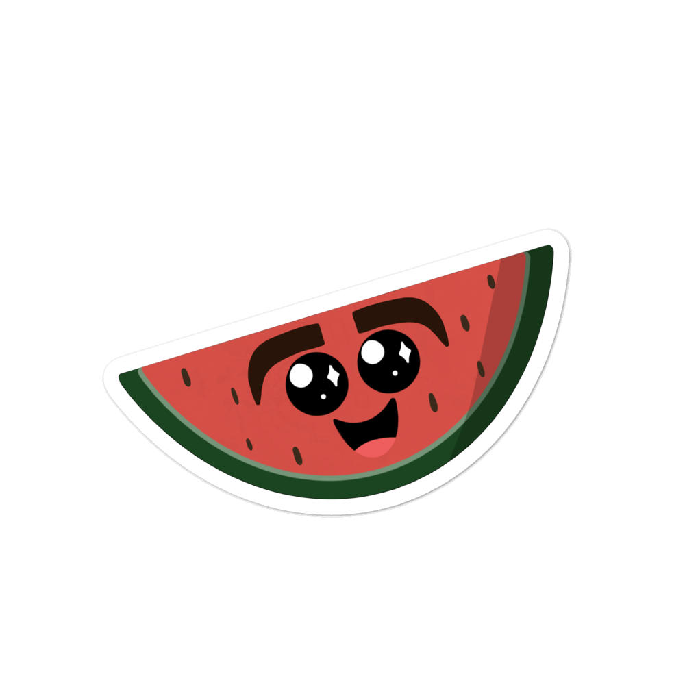 Happy Watermelon Sticker – Darren Hub